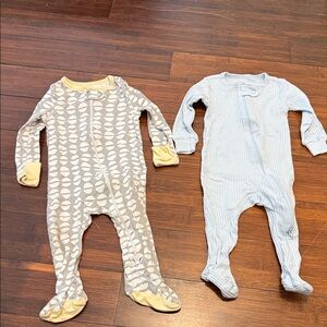 Gray and Blue Kids One Pieces
